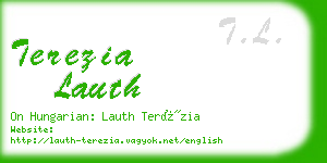 terezia lauth business card
